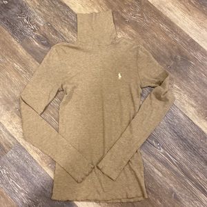 Polo, Ralph, Lauren size, medium turtleneck, khaki color